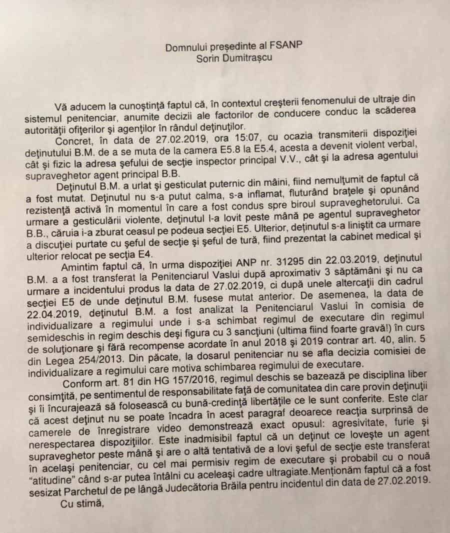 Informare ultraj Braila