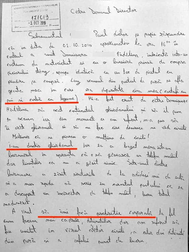Nota de informare - incident Penitenciar Gherla