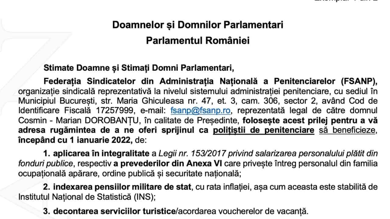 Către politicienii României: Aplicați legea salarizării! Indexați pensiile! Acordați voucherele de vacanță!