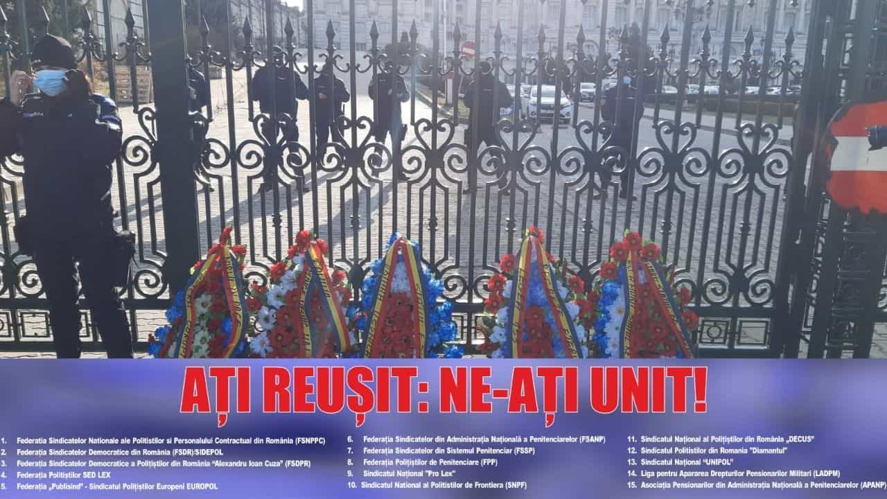 COMUNICAT DE PRESĂ: Noi proteste ale angajaților din poliție, penitenciare și ale militarilor rezerviști (02.02.2022)